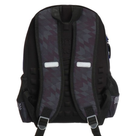 School backpack 38 x 27 x 17, ergonomic back, Devente Attomex Basic, Speed ​​Zone "Black 70333441-4