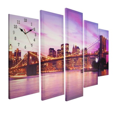 Wall, modular, series: city "Night City and Architecture", 80x140 cm-1