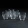 Set of glass glasses Diamond, 275 ml, 6 pcs