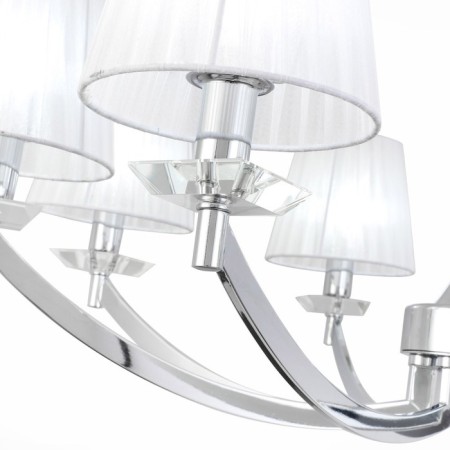 Suspension lamp ST LUCE. SL1756.103.08. Bello. 8x40 watts, E14, 90x90x35 cm, chromium color-8