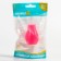 Children's nasal aspirator, with a cap, pink color