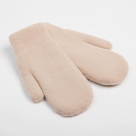Women's mittens minku "softness", p. 23 cm, col. beige