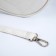 Women's Bag round of artificial leather, 18x18 cm, white color