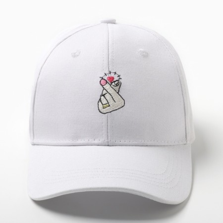 Women's cap Minaku "Love" Color White, rr 56-58-5