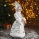 Snow Maiden "In a white fur coat and kokoshnik" 17x35 cm, mix