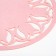 Napkin Decorative shade "Tulips" Color Pink, D 30 cm, 100% p/e, felt