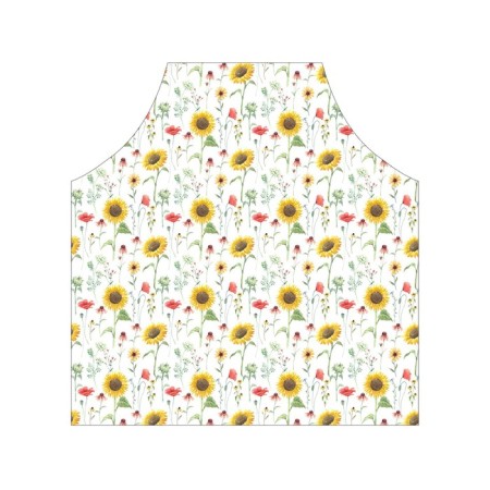 Apron kitchen with a photo print "Sunflower and Maki", adjustable, size OS-2