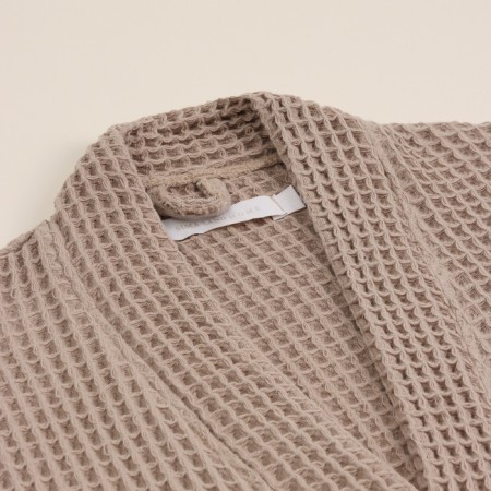 Wafel dressing gown men SL Home: BOHO "Sabbia", size S, 100% cotton, 280 g/m2