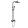 The shower system TIMO SELENE SX-2013/03, single-leaf, tropical shower, hand watering can, black 529992