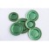 Glass Play of Emerald, D = 32.5 cm, green color with gold chasing