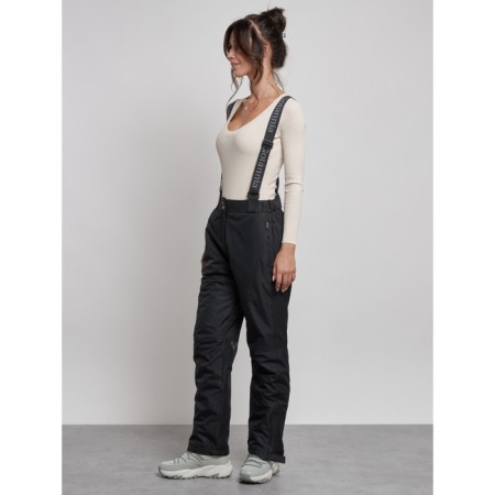Semi -combinezone ski insulated female winter, size 48, black color-1