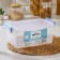 Food container Ricco, 4.5 l, 32 × 20 × 12 cm, rectangular, transparent color, blue