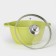 Trendy Style, 3 liter pan, glass cover, anti -stick coating, green color