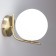 Sconces Citilux "Bremen" CL112313, 14.5x15.5 cm, 1x40W, e27, brown color