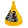 Plastic funnel Denzel, 135 mm with a metal sieve and a flexible tip