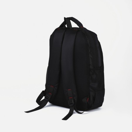 Youth backpack from lightning textiles, 5 pockets, black color-3