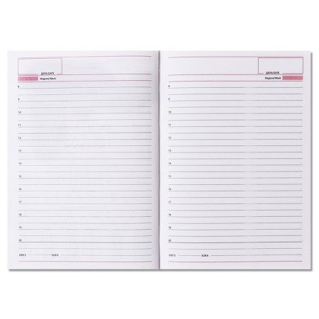 Delivery of a non -studied A5, 160 Vivevella sheets, artificial leather cover, yellow-8