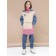 Sweatshirt for girls, height 128 cm, coral color