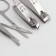 Manicure set "Lucy", 10 objects, leatherette-cherol, menthol color