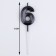 Candle in the cake on the skewer "Fine", the number "6", black, 5 cm