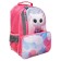 School backpack, 37 x 26 x 13 cm, ergonomic back, calligrata ORT "Cat Fluffika"