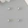Floor with magnetic metal silver 0.7x1.2x0.7 cm