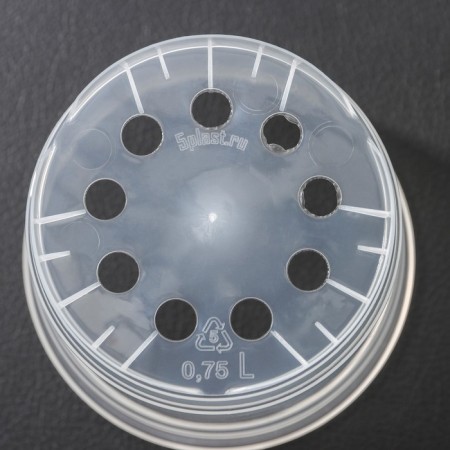 Pot for orchid orchids, 750 ml, transparent color-2