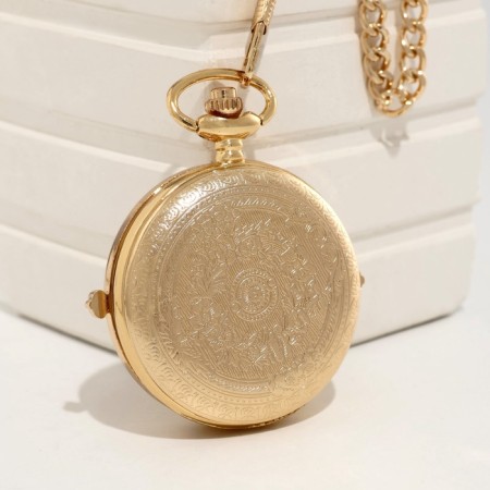 Pocket watches "sugar", quartz, d dial - 3.5 cm, chain -38 cm-8