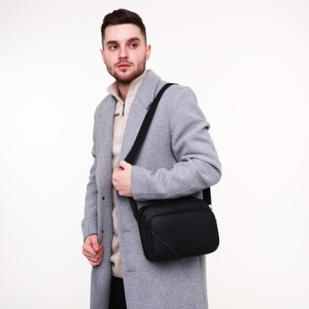 Male bag, black color-6