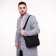 Male bag, black color