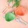 Baby plate on a suction cup, silicone, turquoise color, rr: 12x15x5.5 cm