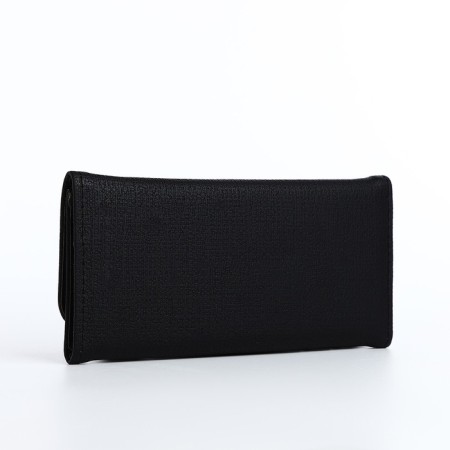 Women's wallet on a magnet, black color-1