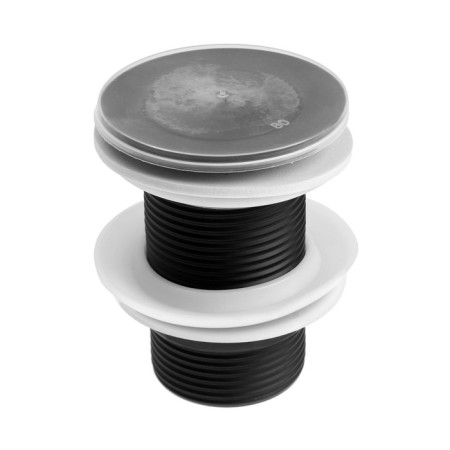 Bottom valve Zein English, a small button, stainless steel, black-3
