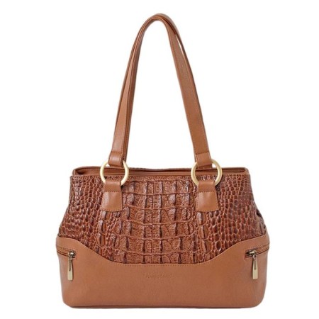 Bag bag claim. Kozh, lightning department, brown color 41x15x25cm