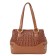 Bag bag claim. Kozh, lightning department, brown color 41x15x25cm
