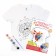 Set for creativity T-shirt-coloring, "Monster Trek", size 104 -110 cm