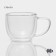 Glass mug with double walls Magistro "Duo", 280 ml, 13.5 × 9.5 × 8 cm