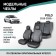 Auto-Cherkhly for Volkswagen Polo, 2010-2020, sedan, rear row 40/60, eco-leather black