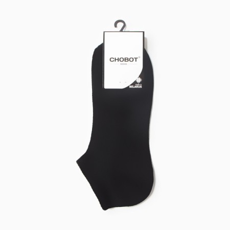 Male socks shortened, black color, size 25-27-2
