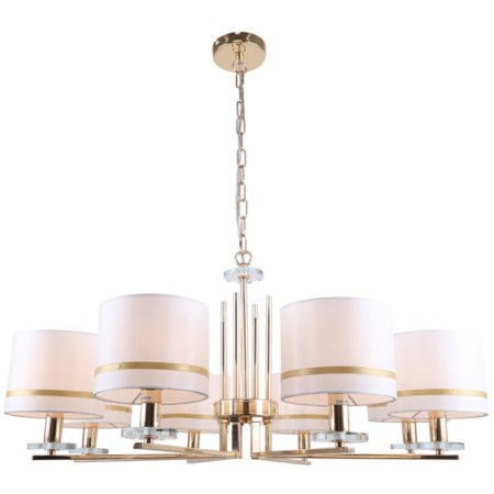 Suspended chandelier Chart 8x14 40w, size 85x85x42-83 cm, color gold