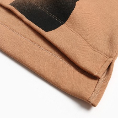 Sweatshirt for girls, sandy color, height 116 cm-9