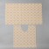 A set of mats for a bath and toilet, 2 pcs: 50 × 52, 50 × 85 cm, PVC