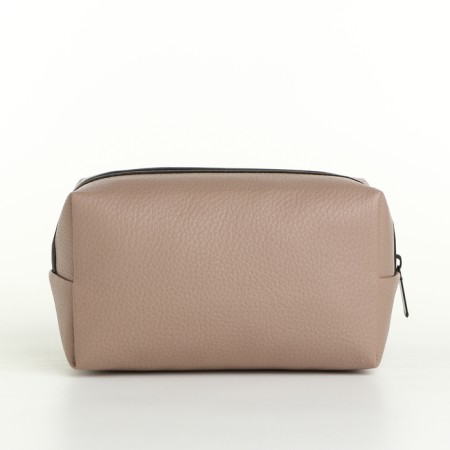 Cosmetic bag with lightning, cappuccino color-1