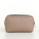 Cosmetic bag with lightning, cappuccino color
