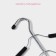 Shoulders - hangers for clothes multi -level share, 40 × 50 cm, black color