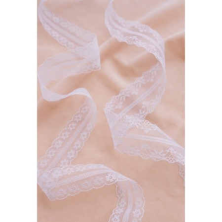 Capricon lace, 35 mm × 10 ± 1 m, white color-3