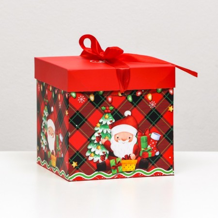 Self -charged box "Grandfather Frost" 15 x 15 x 15 cm