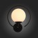 Wall lamp EVOLUCE. SL418.401.01. Galio. 1x60 W, E27, 30x23 cm, black color