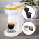 Coffee machine KitFort KT-7122-3, capsule, 800 W, 0.36 l, white-yellow