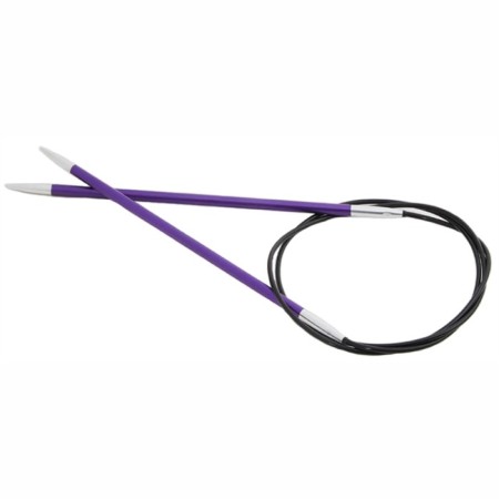 Knitting needles aluminum circular zing Knitpro, 150 cm/3.75 mm 47208